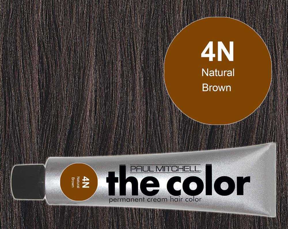 PAUL MITCHELL THE COLOR 4N+ NATURAL BROWN PERMANENT CREAM HAIR COLOR 90ML